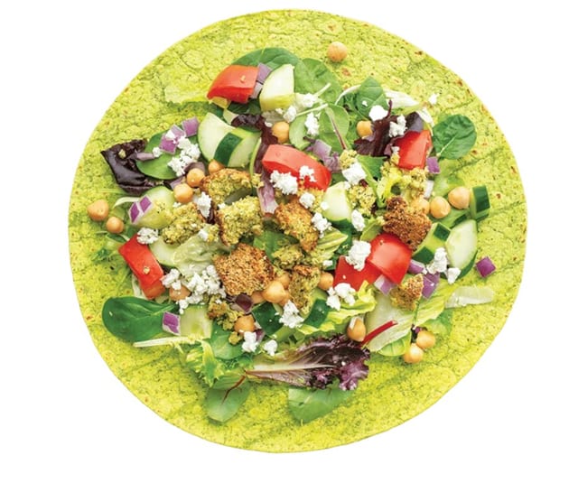Mediterranean Veggie Wrap.