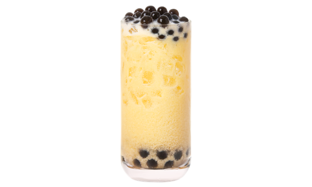 Mango Boba Milk Tea.