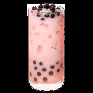 Strawberry Boba Milk Tea